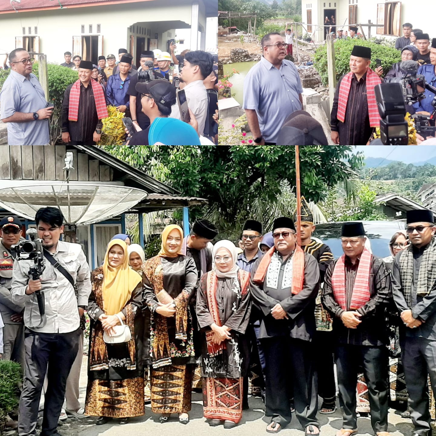 Wagub DKI, Rano Karno bersama Bupati Pasaman tinjau lokasi pembangunan rumah budaya Sukarno M Nur (Ayah Rano) di Kp Jambak, Bonjol